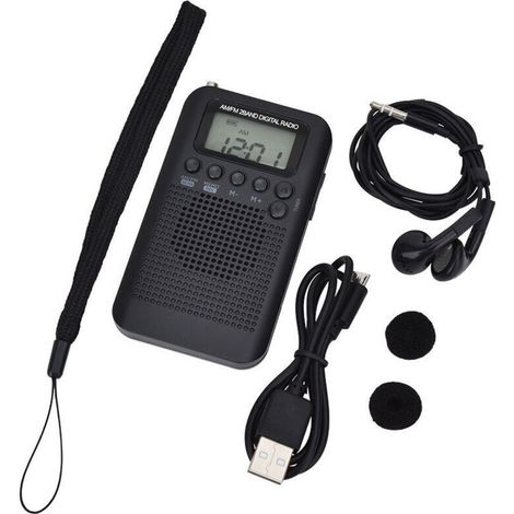 Tragbares Mini-taschenradio – Geeignet Für Zuhause Und Unterwegs, Persönliches, Netzbetriebenes Radio Mit Kopfhörern