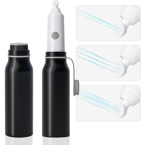 Tragbares Reisebidet – 6 Düsen – Handliches Hochdruck-bidet – Elektrisch Wiederaufladbar – Schwarz – Für Damen Und Herren Geeignet