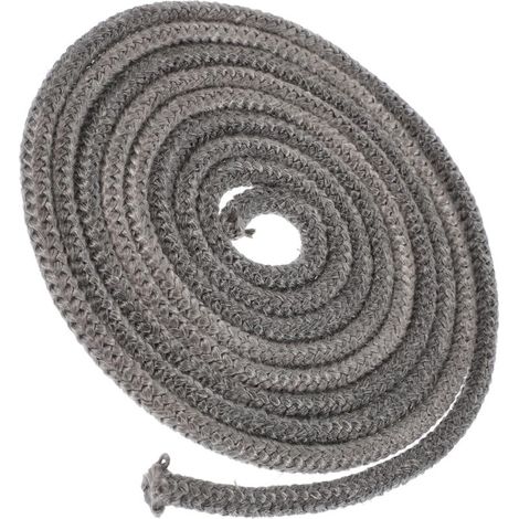 Türdichtung Aus Fiberglas Für Holzöfen Zum Austausch Von Kaminofentüren – 16 Mm X 2,5 M, Schwarz