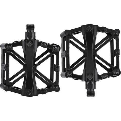 Ultraleichte Pedalkappen Aus Aluminiumlegierung Für Rennräder Und Mountainbikes Mit Breiter Plattform, Rutschfest, Fahrradteile, Zum Anclipsen (schwarz)