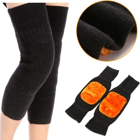 Unisex-knieschoner Aus Kaschmirwolle, 1 Paar, Warme Thermoärmel Für Den Winter, Ideal Zum Skifahren, Radfahren, Tanzen, Laufen Und Für Andere Sportarten.