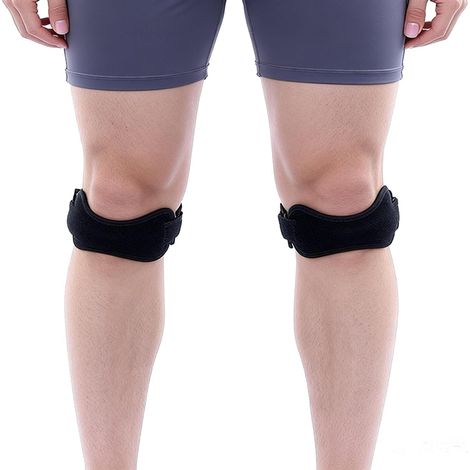 Unisex-knieorthese, Patellarstütze, Verstellbar, Rutschfest, Patellaband Zur Stabilisierung, Geeignet Für Springer, Basketballspieler, Volleyballspieler Und Läufer