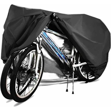 Universelle Fahrradabdeckung – Geeignet Für Ein Oder Zwei Fahrräder. Schützt Vor Regen, Sonne, Uv-strahlung, Staub Und Wasser. Für Den Außenbereich. Mit Öse Für Ein Vorhängeschloss.