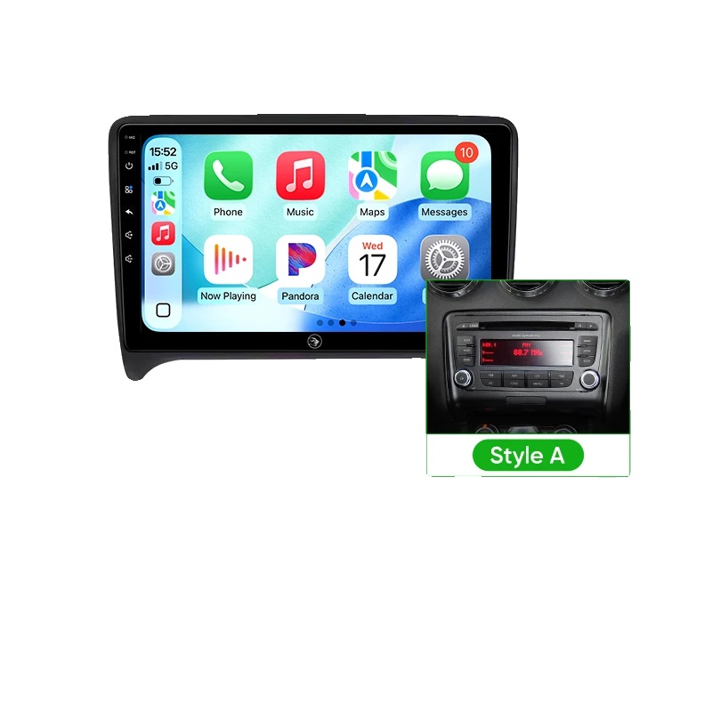 Auto Multimedia Player, Touchscreen, Sprachsteuerung, Kompatibel Mit Audi Tt 2 2006 - 2014 Kabellos, A4 2g 64g Stil A