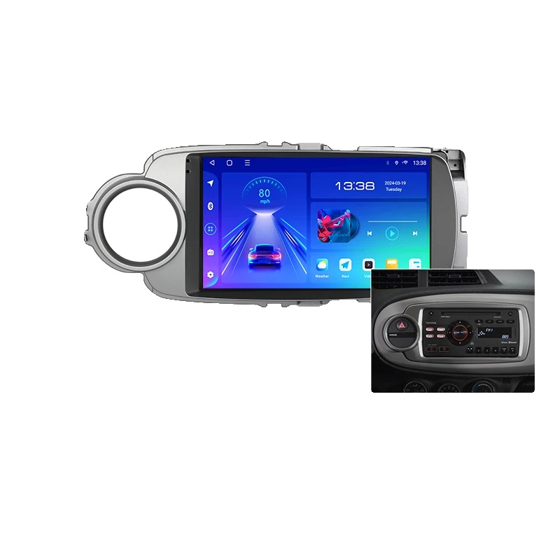 Auto-radio Multimedia-player, Touchscreen, Lenkradsteuerung, Kompatibel Mit Toyota Yaris 2012-2017, G5 4g 64g A, Ein Set-a