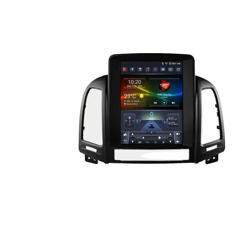 Auto-multimedia-system, Displaygröße, Navigationssystem, Kompatibel Mit Hyundai Santa Fe 2 2006 - 2012, S6 (8kerne-6g 64g)