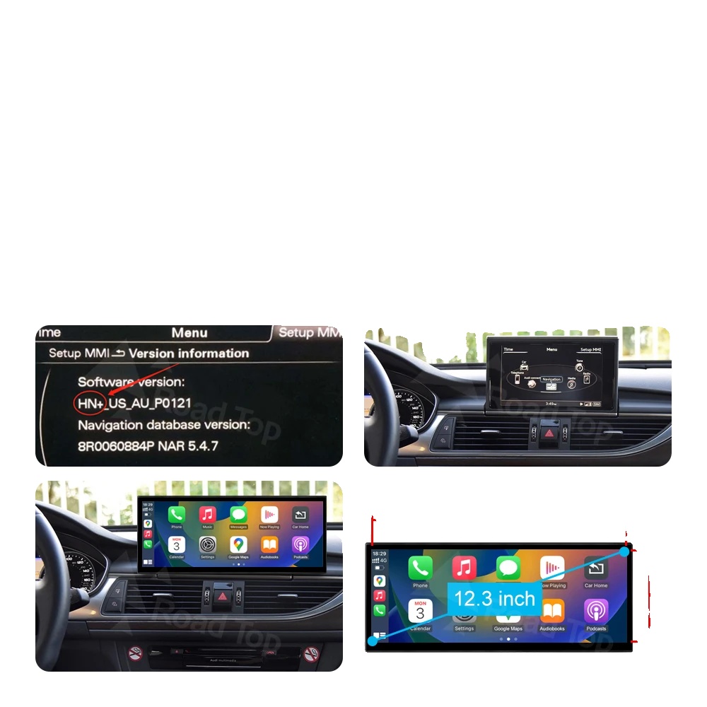 Touchscreen-multimedia-system, Displaygröße, Smartphone-integration, Kompatibel Mit Audi A6 C6 A7 C7 2011-2018, Hn Lhd 12,3 Zoll
