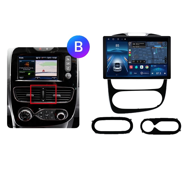 Autoradio, Displaygröße, Smartphone-kompatibilität, Kompatibel Mit Renault Clio 4 Zoe, X7 Max (4gb-64gb) - 13,1 Zoll - B