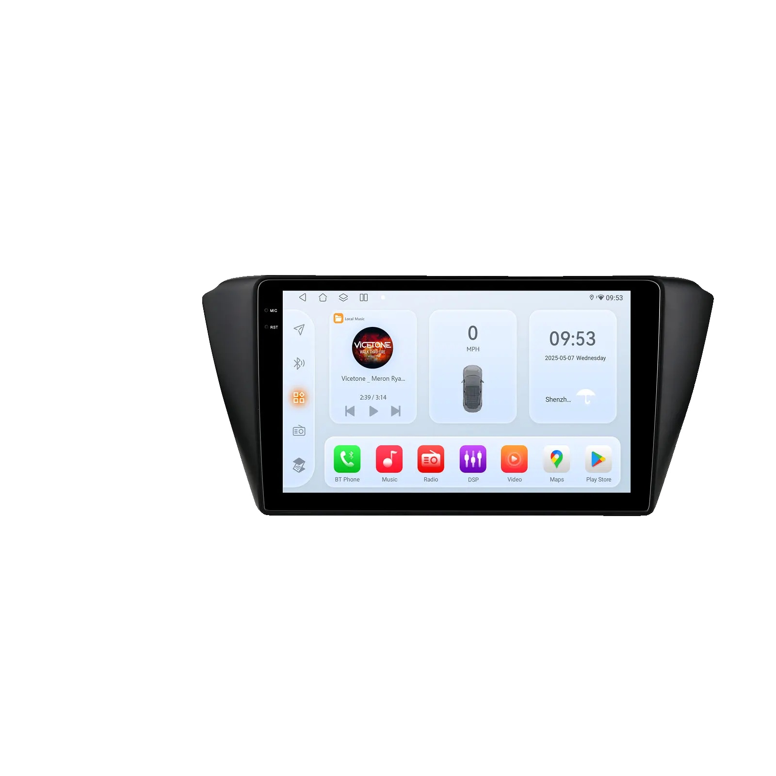 Autoradio, Touchscreen-display, Digitale Medienunterstützung, Kompatibel Mit Skoda Fabia 3 2015-2019, Qs4 Hinzufügen Ahdc2