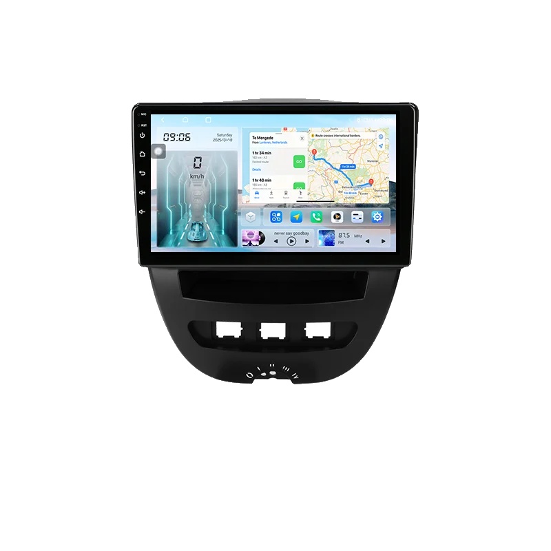 Carplay, Lenkradsteuerung, Hd-display, Kompatibel Mit Peugeot 107, Toyota Aygo, Citroën C1 2005-2014, T10-a