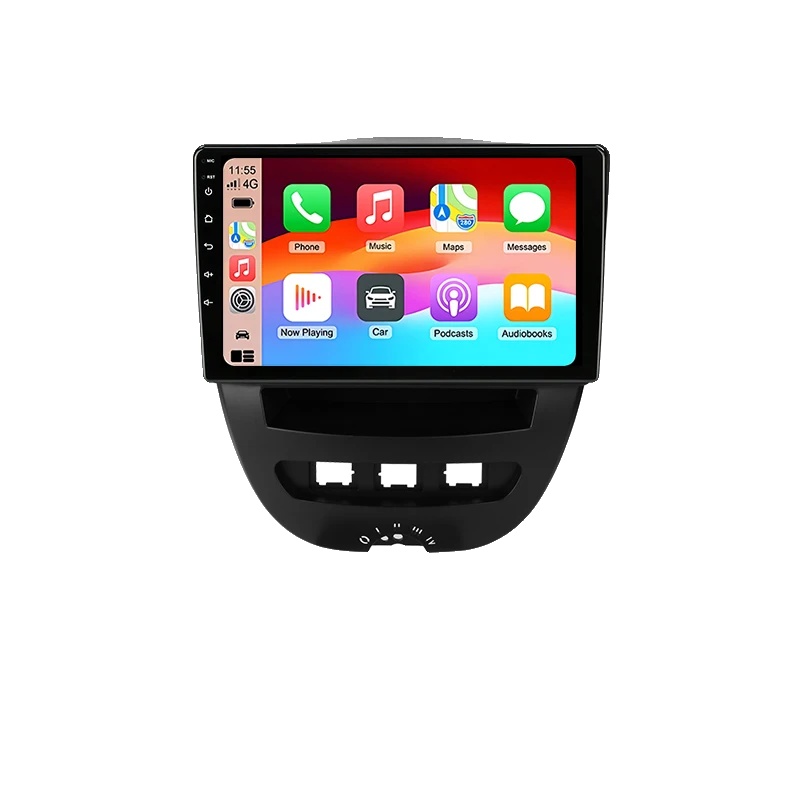 Carplay, Lenkradsteuerung, Hd-display, Kompatibel Mit Peugeot 107, Toyota Aygo, Citroën C1 2005-2014, T4c