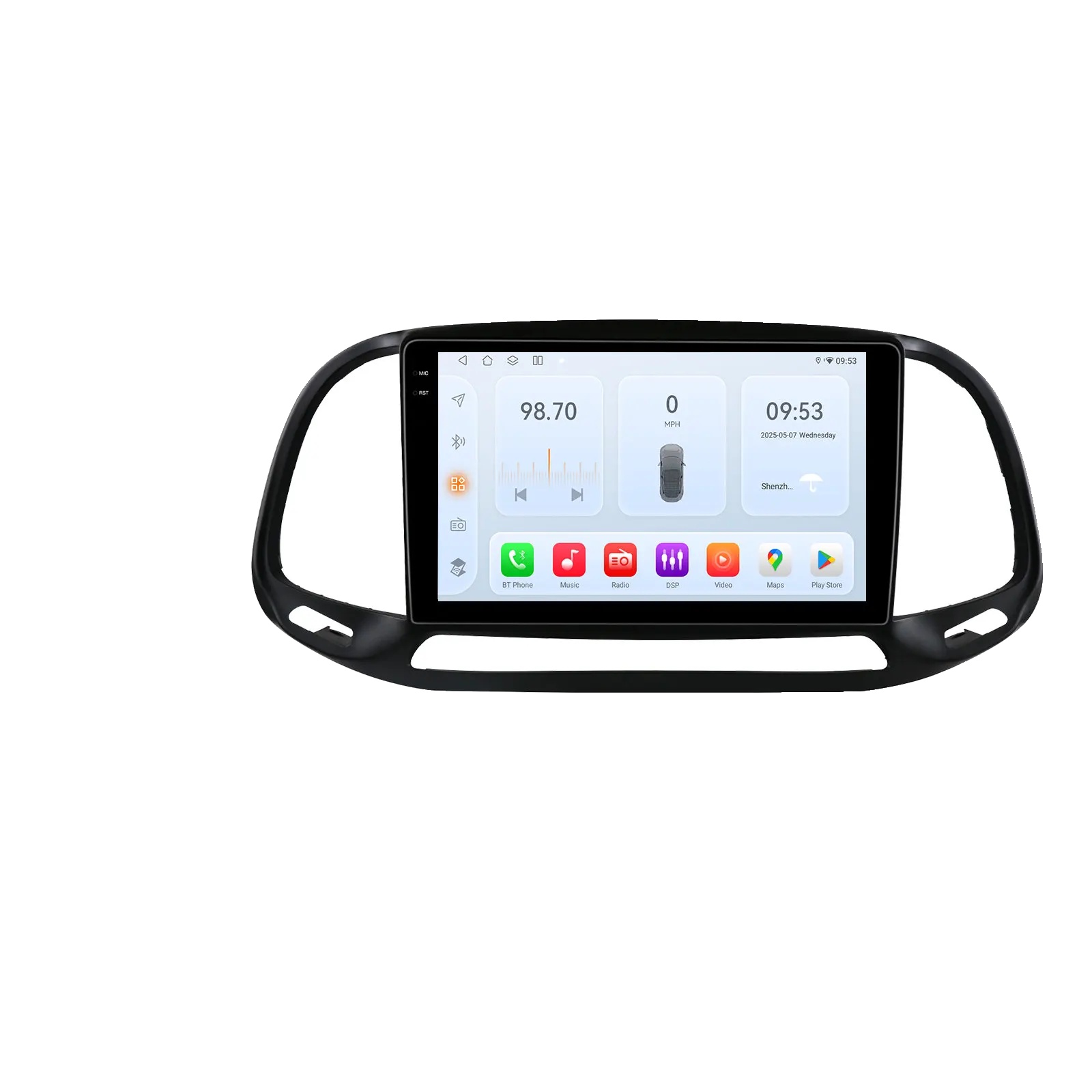Autoradio, Multimedia-videoplayer, Sprachsteuerung, Kompatibel Mit Fiat Doblo 2015-2019 Gps, Qs6 Hinzufügen Ahdc2