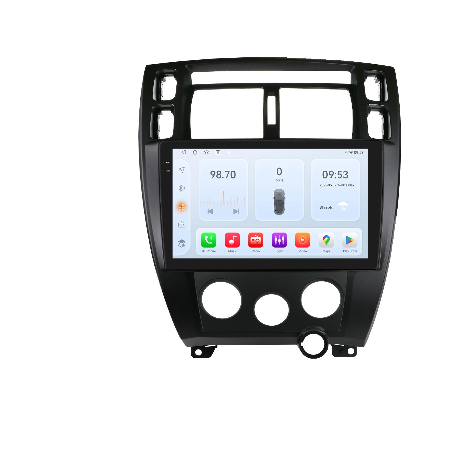 Autoradio, Smartphone-kompatibilität, Navigationssystem, Kompatibel Mit Hyundai Tucson 2004 - 2009, Qs2 B