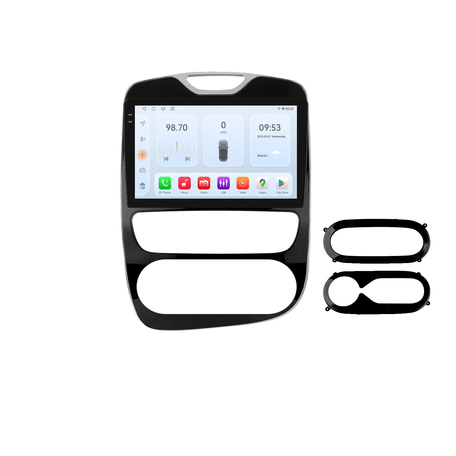 Auto-radio Multimedia-player, Displaygröße, Smartphone-kompatibilität, Kompatibel Mit Renault Clio 4 2012 - 2019, Qs6