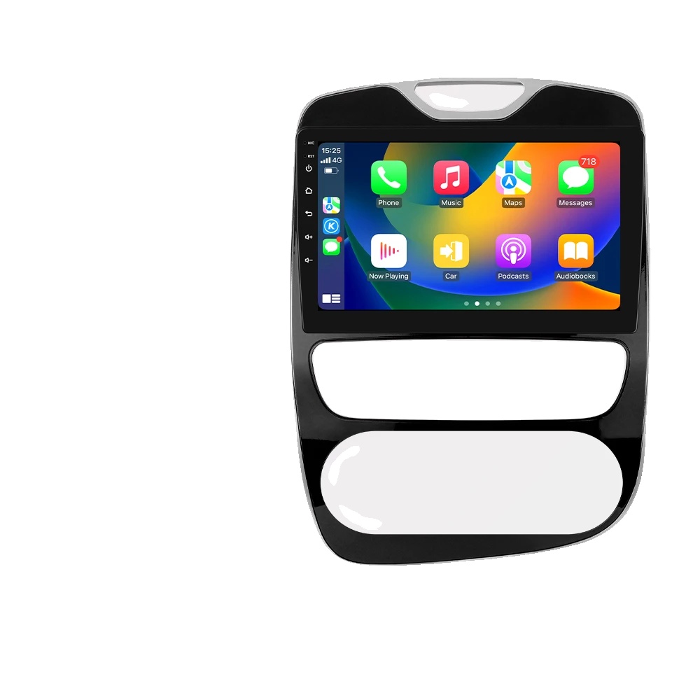 Auto-radio Multimedia-player, Displaygröße, Smartphone-kompatibilität, Kompatibel Mit Renault Clio 4 2012 - 2019, P3-cp
