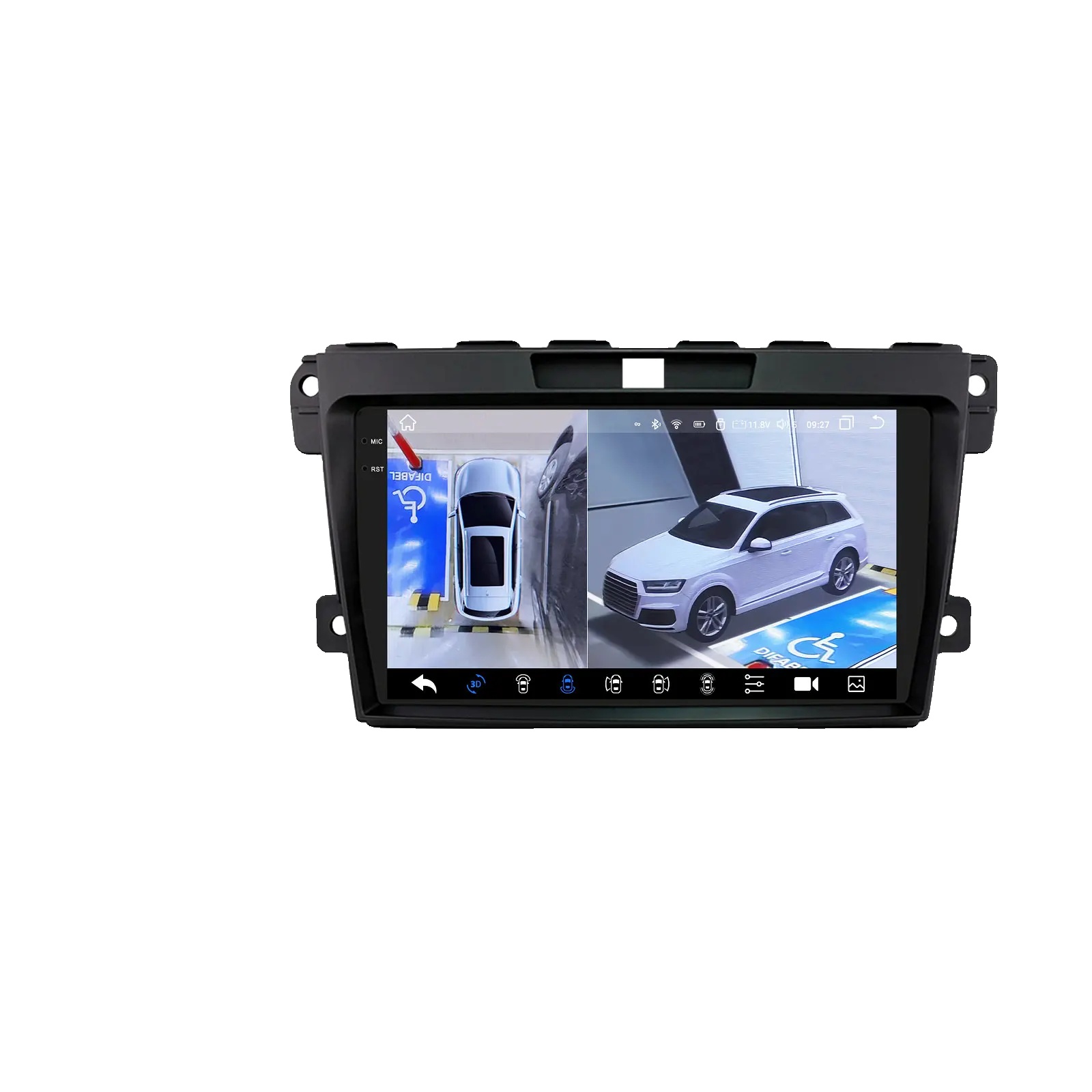 Autoradio, Multimedia-player, Smartphone-kompatibilität, Kompatibel Mit Mazda Cx-7 2008-2015, Gps-navigation, Qs8pnc Mit 360-grad-kamera