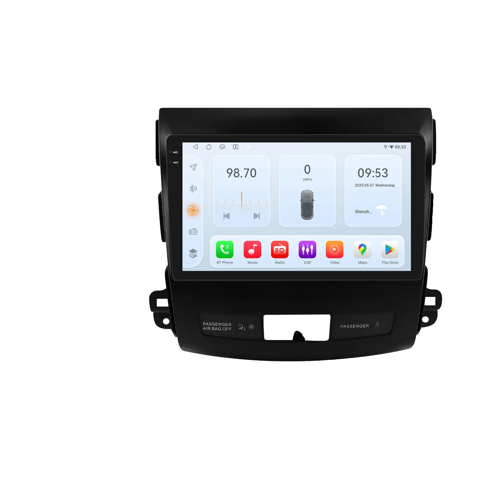 Autoradio, Touchscreen, Multimedia-funktionen, Kompatibel Mit Outlander 2 / 4007 / C-crosser (2007-2013), Qs6 B