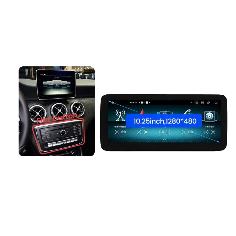Multimedia-system, 10,25 Zoll Displaygröße, Kompatibel Mit Mercedes-benz 2013-2018, W176b-mnxb-om