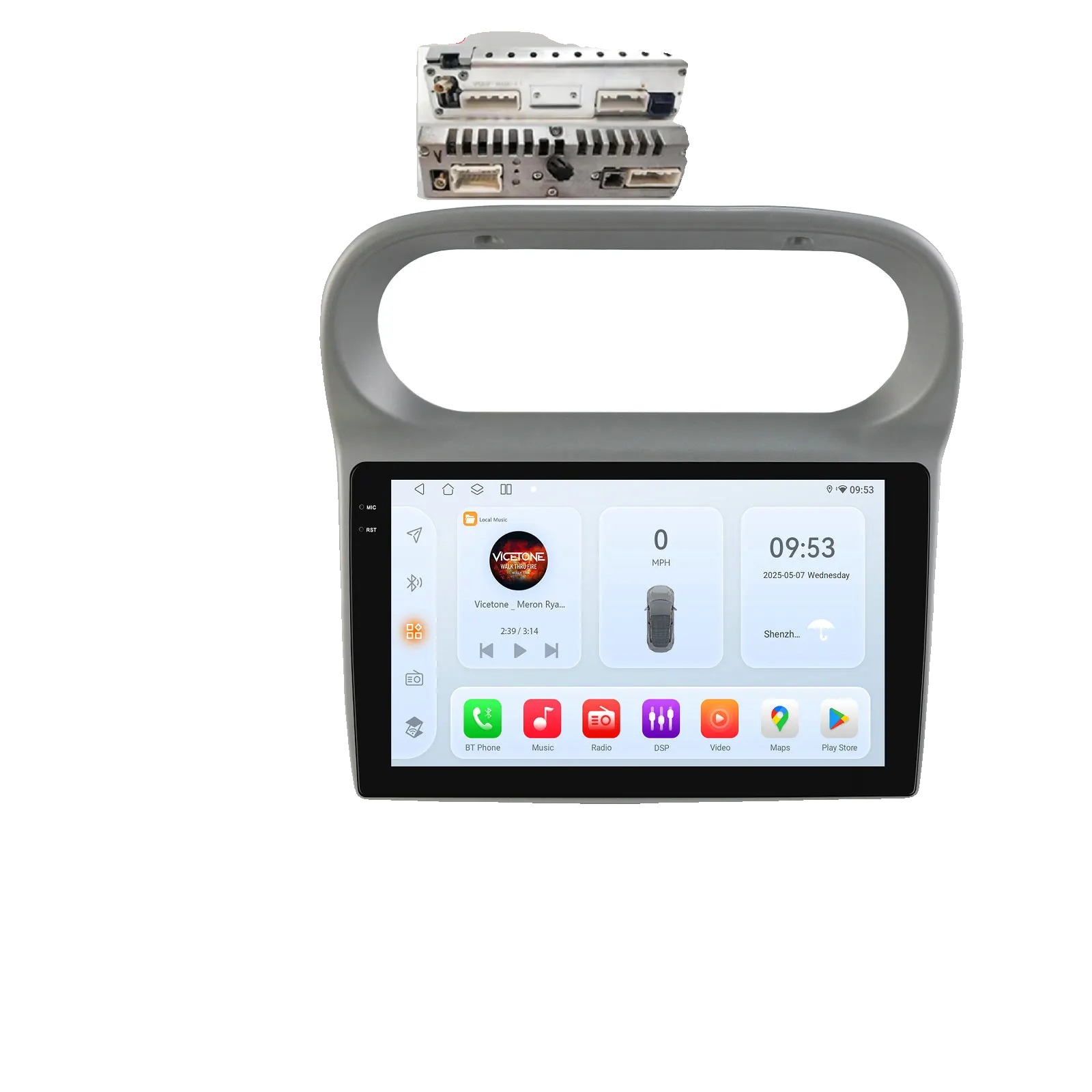 Autoradio, Displaygröße, Multimedia-unterstützung, Kompatibel Mit Renault Twingo 2005 - 2013, Qs6 (8core 6g 64g) B