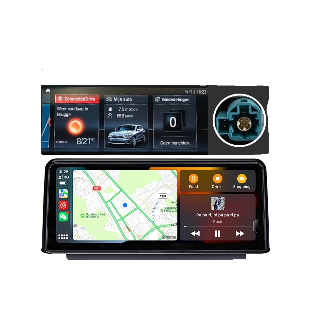 Autoradio, Touchscreen, Dual-system-betrieb, Kompatibel Mit Bmw X5 F15 X6 F16 2014-2018, Evo Linux Carplay