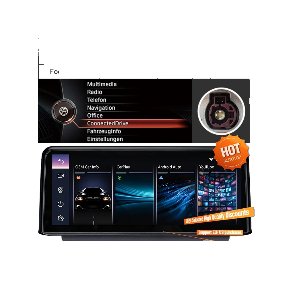 Autoradio, Touchscreen, Dual-system-betrieb, Kompatibel Mit Bmw X5 F15 X6 F16 2014-2018, Nbt Carplay+youtube