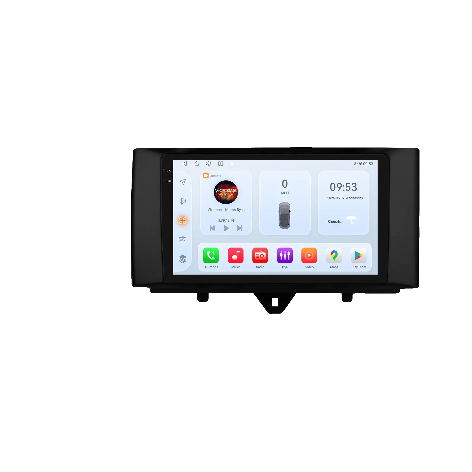 Autoradio, Displaygröße, Smartphone-kompatibilität, Kompatibel Mit Smart Fortwo 451 2011 - 2015, Qs8-4g 8core-8g 128