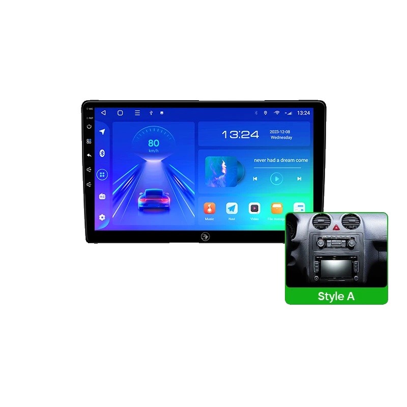 Auto-multimedia-player, Touchscreen, Lenkradsteuerung, Kompatibel Mit Fahrzeugmodell Caddy 2005-2019, Kabellos, A3 1g 64g Stil A