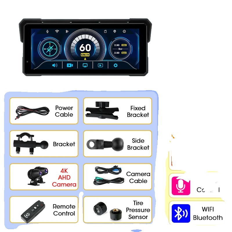 Multimedia-player, Wasserdicht, Kabellose Kompatibilität, 8.1 Zoll Dvrtmpscontroller