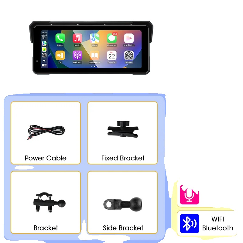 Multimedia-player, Wasserdicht, Kabellose Kompatibilität, 8,1 Zoll Pnd