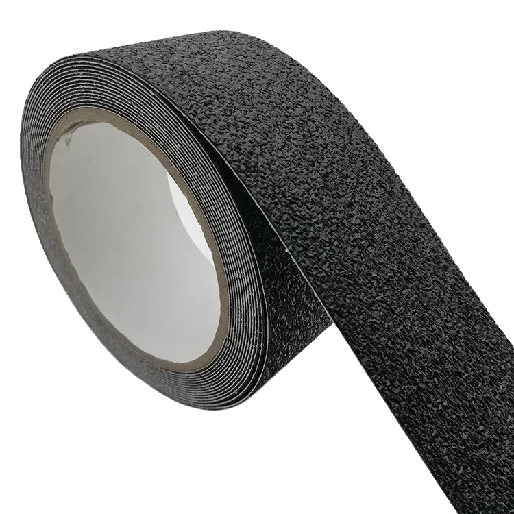 Rutschfeste Klebeband, Wasserdicht, Langlebiges Design, Schwarz 2.5cm X 5m