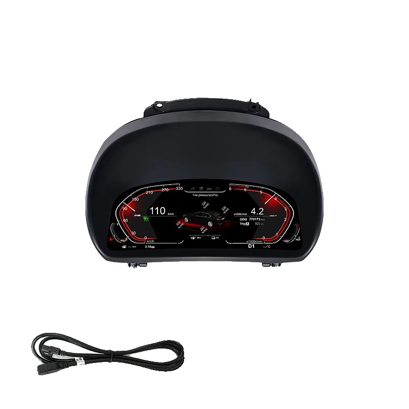 Digitales Armaturenbrett-display, 11 Zoll Led-bildschirm, Kompatibel Mit Bmw 1er Serie E81 E82 E87 E88 2006 - 2015, Schwarz