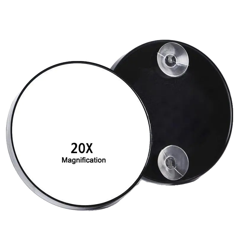 Vergrößerungsspiegel, Hohe Vergrößerung, Saugnapfhalterung, 20x