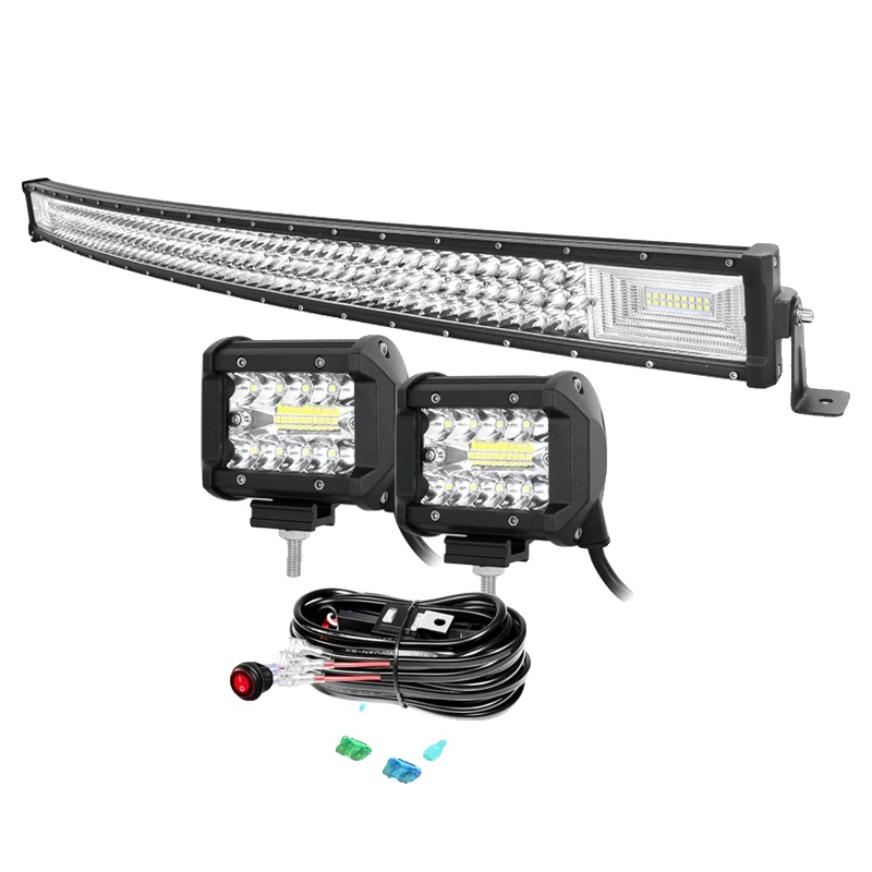 Led-lichtleiste, Hohe Leistung, Wasserdichtes Design, 7d 42in Gebogen