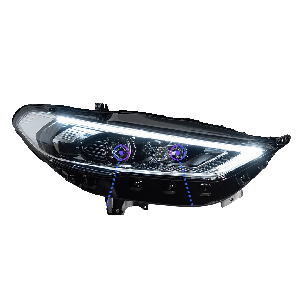Scheinwerfergehäuse, Kompatibel Mit Ford Mondeo Fusion 2017-2021, Dynamisches Signal, Bifokal-linse, Scheinwerfer Alle Led, Für Linkslenker