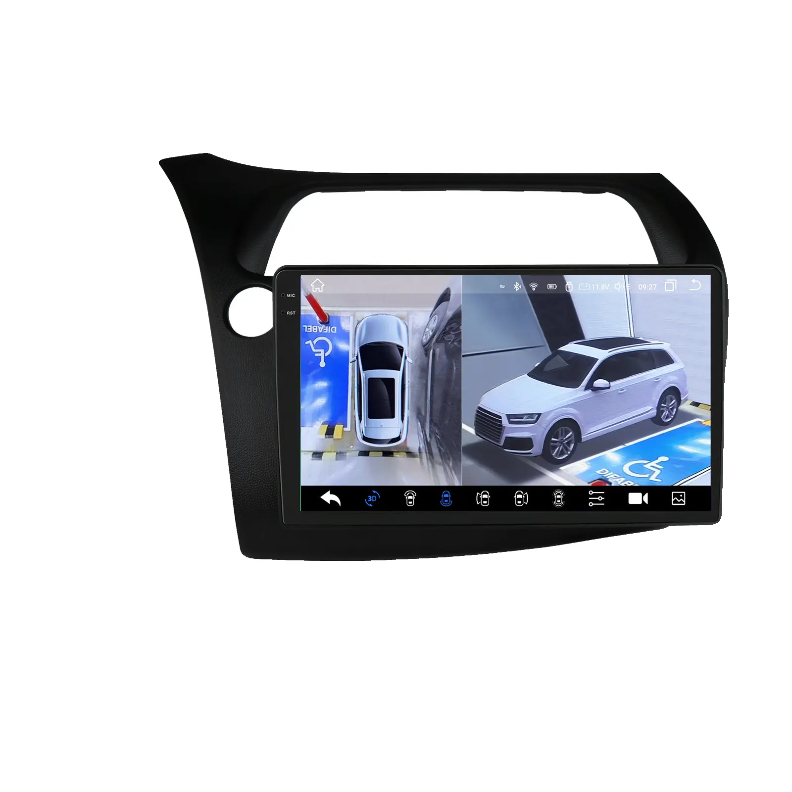 Auto-multimedia-player, Displaygröße, Navigationssystem, Kompatibel Mit Honda Civic Hatchback 2005-2011, Qs8pnc Mit 360 Cam