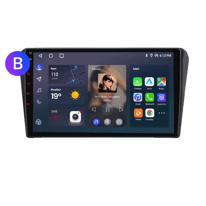 Auto-multimedia-player, Touchscreen, Multimedia-unterstützung, Kompatibel Mit Toyota Avensis T25 2002-2008, V1 Pro (4gb 64gb) B Cam