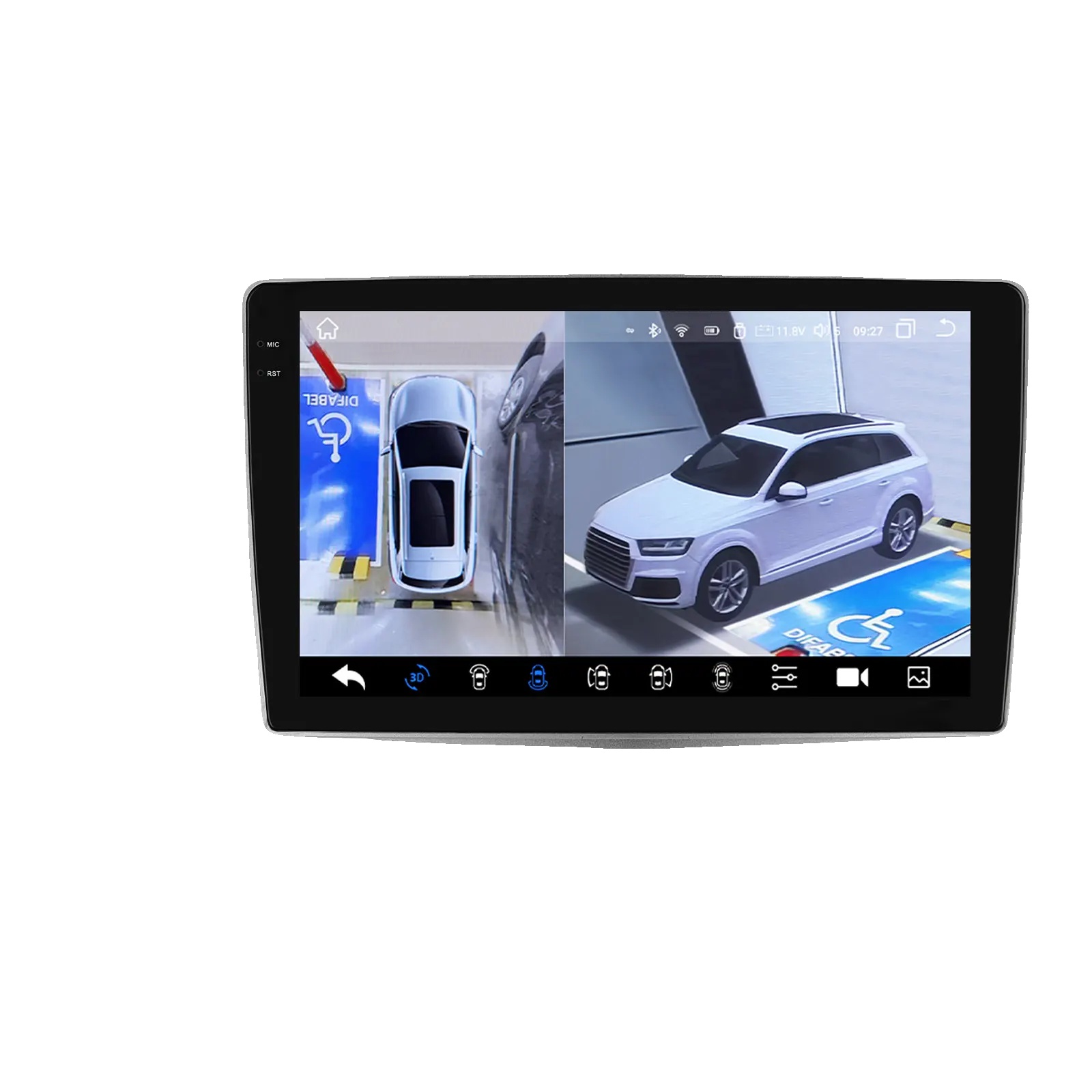 Autoradio, Touchscreen, Standardgröße, Kompatibel Mit Alfa Romeo Mito 955 2008-2016, Qs8npc 360kamera