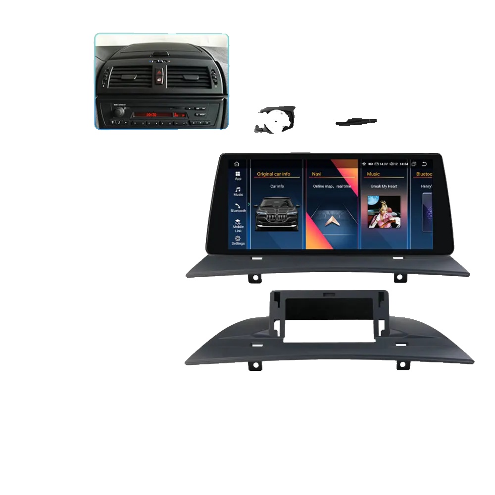 Auto-multimedia-player, Touchscreen, Smartphone-kompatibilität, Kompatibel Mit Bmw X3 E83 2004-2010, Kabelloses, 4w-idrive(4g 32g), Acht-kern-b