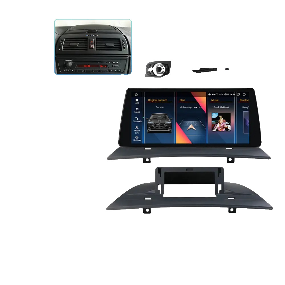 Auto-multimedia-player, Touchscreen, Smartphone-kompatibilität, Kompatibel Mit Bmw X3 E83 2004-2010, Kabelloses, 8w-idrive(8g 128g), Acht-kern-a