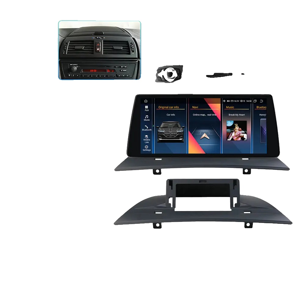 Auto-multimedia-player, Touchscreen, Smartphone-kompatibilität, Kompatibel Mit Bmw X3 E83 2004-2010, Kabelloses, 6w-idrive(6g 64g), Acht-kern-c