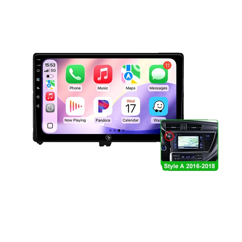 Carplay, Gestensteuerung, Verbesserte Konnektivität, Kompatibel Mit Toyota Auris 2014-2018 Corolla Hybrid Wireless, G5 4g 64g