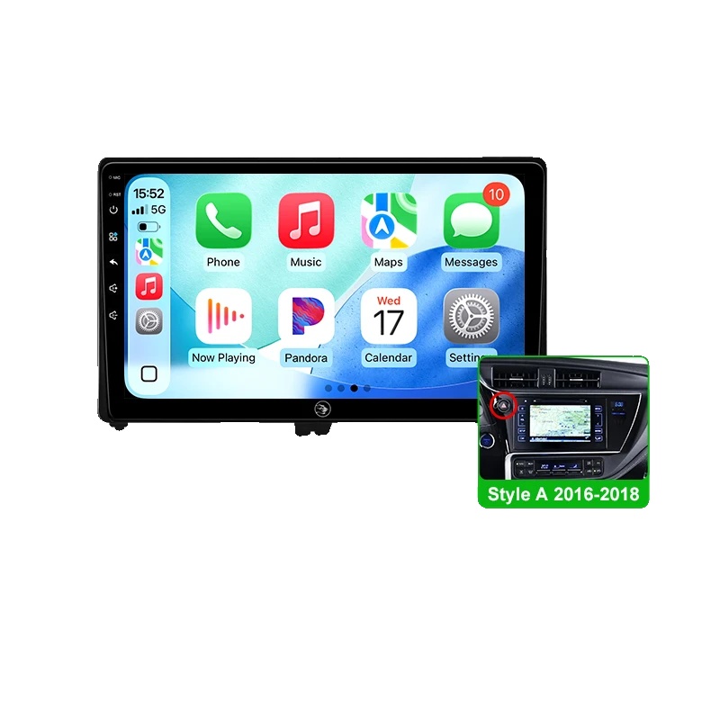 Carplay, Gestensteuerung, Verbesserte Konnektivität, Kompatibel Mit Toyota Auris 2014-2018 Corolla Hybrid Wireless, A4 2g 64g