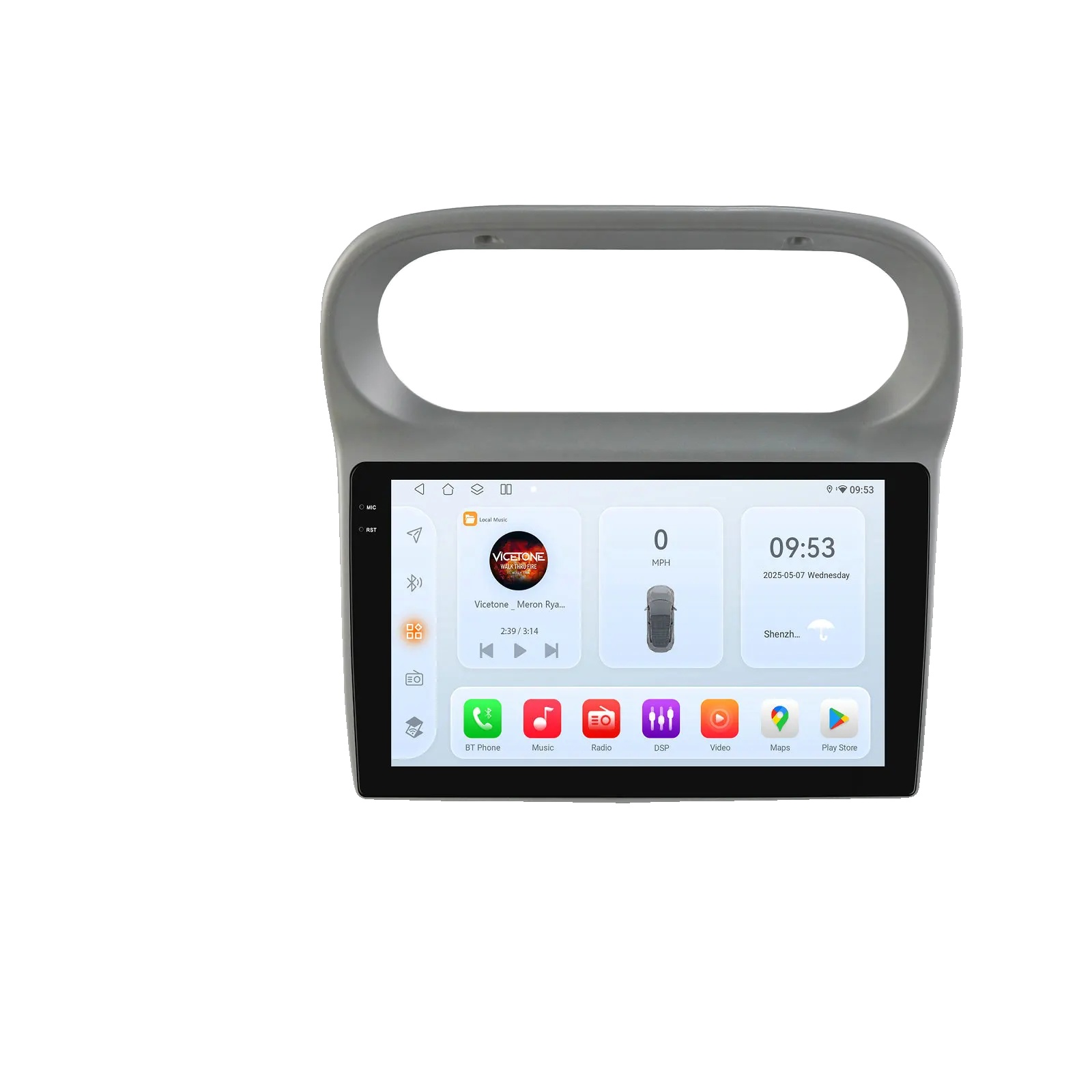 Auto-multimedia-player, Displaygröße, Sprachsteuerung, Kompatibel Mit Renault Twingo 2005 - 2013, Qs4 (4gb 32gb)-b