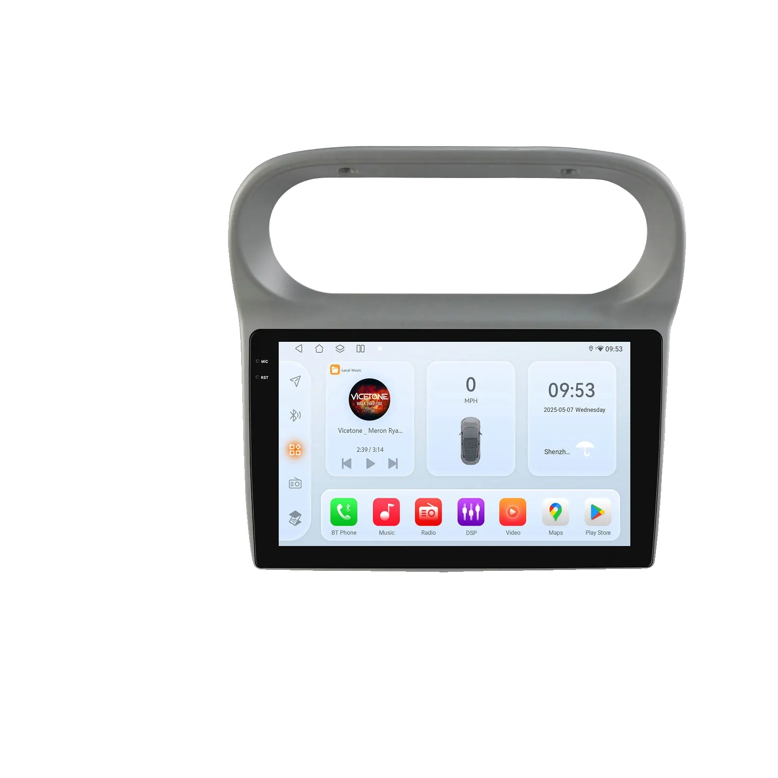 Auto-multimedia-player, Displaygröße, Sprachsteuerung, Kompatibel Mit Renault Twingo 2005 - 2013, Qs6 (6gb 64gb)-b