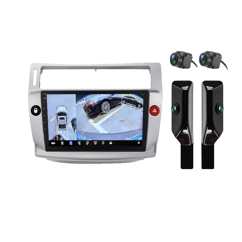 Multimedia Autoradio, Viele Sprachoptionen, Kompatibel Mit Citroen C4 2004-2009, V9 Plus (6g 128g) Schwarz 9