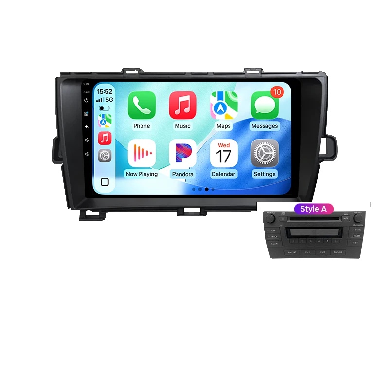 Carplay, Gestensteuerung, Integriertes Kühlsystem, Kompatibel Mit Toyota Prius 2009-2013 2015 Xw30 Kabellos, A4 2g 64g
