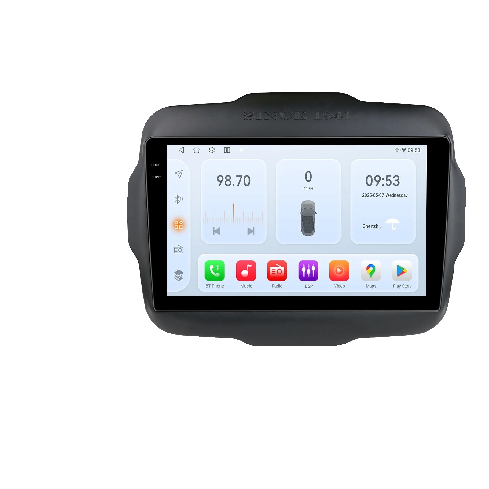 Auto-multimedia-player, Touchscreen-oberfläche, Navigationssystem, Kompatibel Mit Jeep Renegade 2016 - 2020 4g, Qs1 (3gb 32gb)-typ A