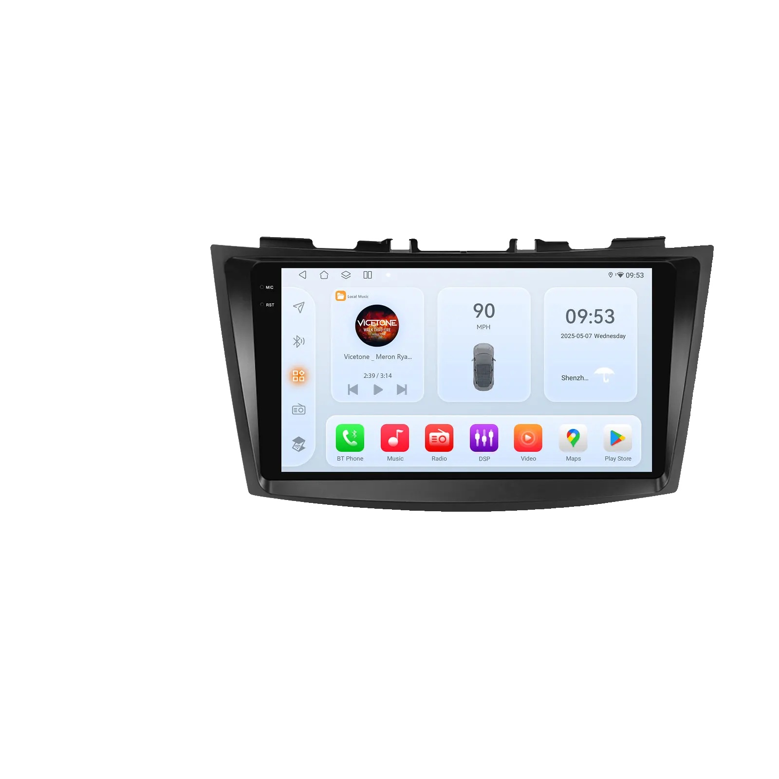 Autoradio, Smartphone-kompatibilität, Hochwertiger Klang, Kompatibel Mit Suzuki Swift 4 2011-2015 Kabellos, Qs1 (8 Kerne 3g 32g)