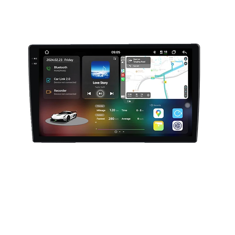 Autoradio, Multimedia-funktionen, Smartphone-integration, Kompatibel Mit Benz C-klasse Clk Klasse 2000-2005, 4g-wifi 8gb-256gb A-1