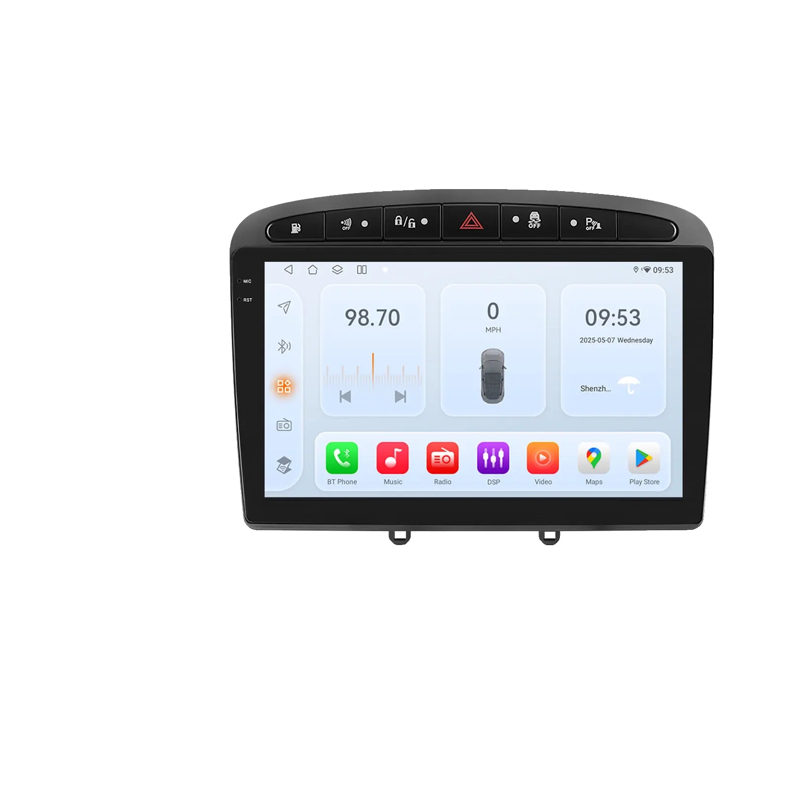 Auto-multimedia-player, Displaygröße, Navigationssystem, Kompatibel Mit Peugeot 308 308sw 408 Rcz, Qs8